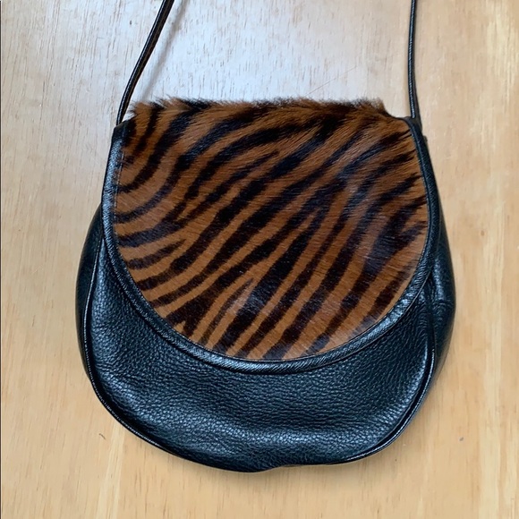 Handbags - Crossbody bag made in Italy. Fur. Zebra print.